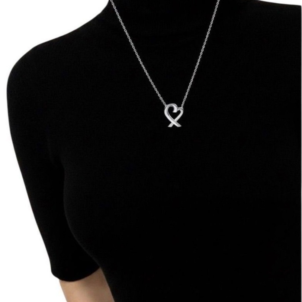 Tiffany & Co. Silver Heart Pendant Necklace